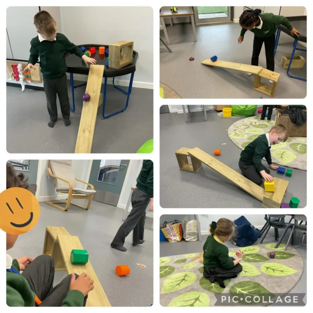 In My Maths #RobinClass have investigated how 3D shapes move. #Treetops