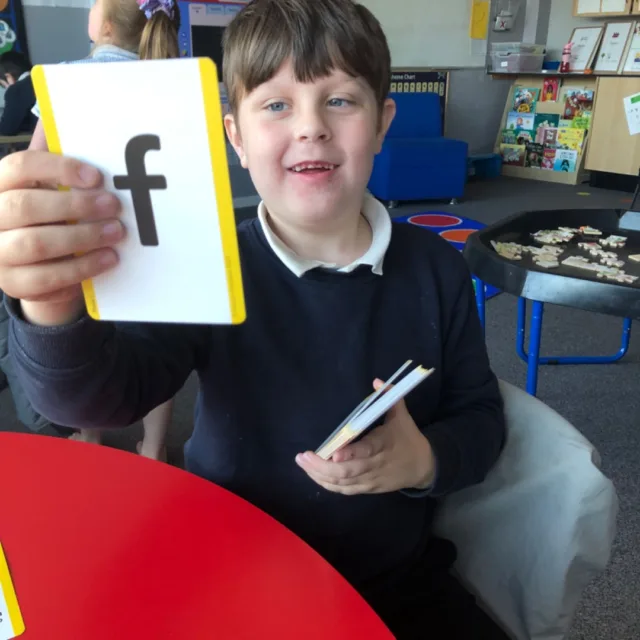 R enjoyed testing Mrs Dodson during phonics
“what is this sound?”