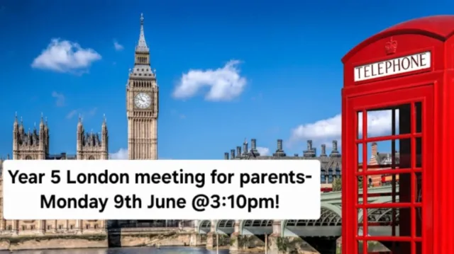 For information on the upcoming class trips to London and to ask any questions you may have, Year 5 parents are welcome to come to our Children's University London meeting on Monday 9th June at 3:10pm in the ks2 hall. We hope to see you there!
